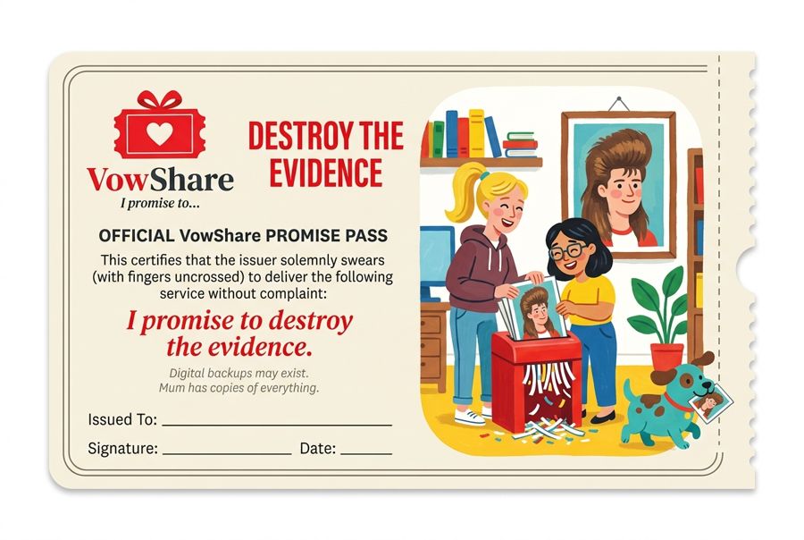 VowShare card: I promise to destroy the evidence.